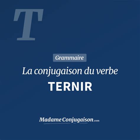 ternir synonyme|Ternir : synonymes, définition et conjugaison.